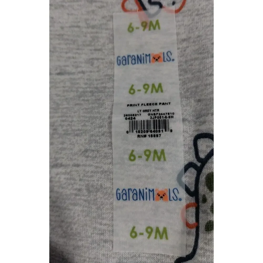 Garanimals Baby Boy Print Fleece Joggers, Sizes 6-9 Months